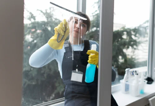 Nettoyage de vitres intérieures et extérieures au Fugeret